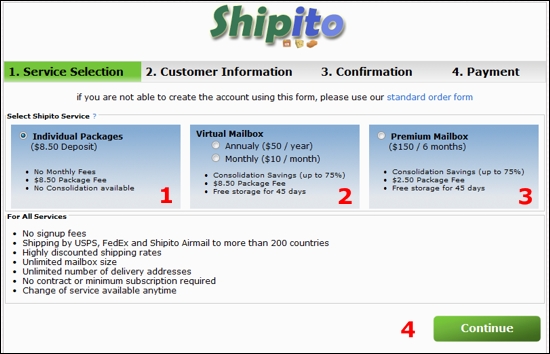 Регистрируемся в Shipito.com фото Регистрируемся в Shipito.com